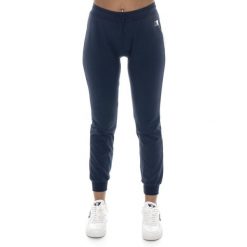 Bluza lekki z bawełna z kieszenie na co dzień. Niebieskie spodnie materiałowe LEONE 1947 APPAREL, na co dzień, bez wzorów, z bawełny. W wyprzedaży za 89.72 zł.