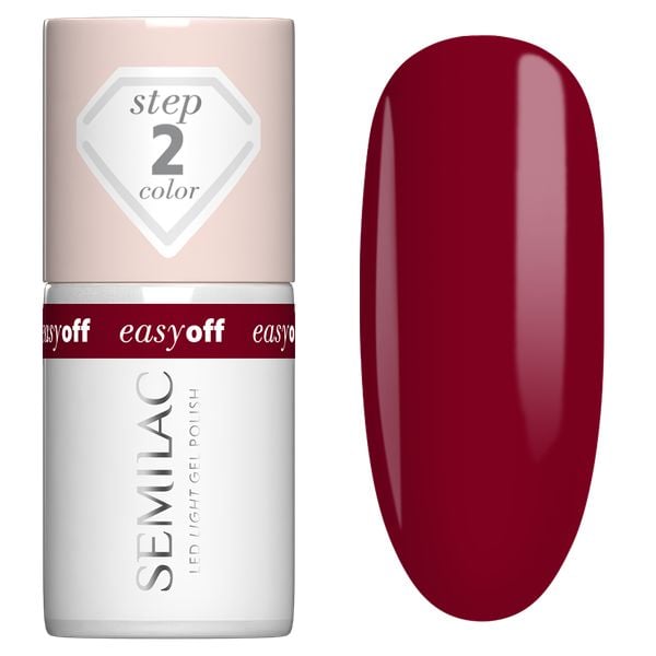 L23 Semilac EASY OFF Lakier do Paznokci LED LIGHT Burgundy 7 ml. Czerwone lakiery Semilac. Za 39.99 zł.