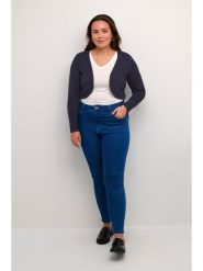 KAFFE curve Bolerko w kolorze granatowym rozmiar: L. Niebieskie swetry KAFFE curve, l, bez wzorów, bez ramiączek. Za 104.99 zł.