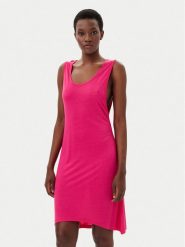 HUGO Sukienka letnia Beach 50540333 Różowy Relaxed Fit. Czerwone sukienki Hugo, na lato, s, bez wzorów, z wiskozy, bez kołnierzyka, bez ramiączek. Za 219.99 zł.