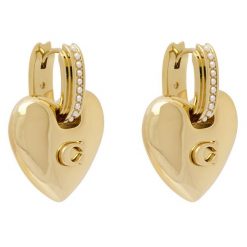 Kolczyki Coach. Żółte kolczyki Coach, złote. Za 639.99 zł.