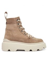 Inuikii Trzewiki Matilda Shearling 1002.002.0012 Beżowy. Brązowe botki Inuikii, bez wzorów, ze skóry, bez obcasa, na płaskiej podeszwie, bez zapięcia. Za 1,569.00 zł.