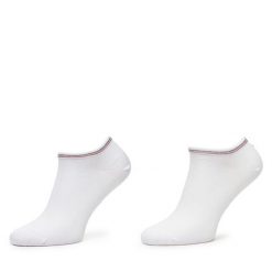 Skarpety krótkie Tommy Hilfiger. Białe skarpety TOMMY HILFIGER, bez wzorów. Za 59.99 zł.