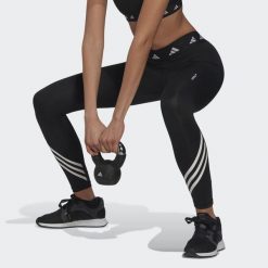 Legginsy treningowe damskie adidas Techfit. Czarne legginsy sportowe Adidas, m, bez wzorów, z elastanu, na fitness i siłownię, techfit (adidas). Za 253.30 zł.