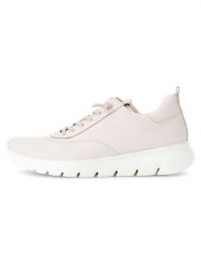 Gabor Skórzane sneakersy w kolorze kremowym rozmiar: 37. Brązowe trampki Gabor, bez wzorów, ze skóry, bez zapięcia. Za 303.95 zł.
