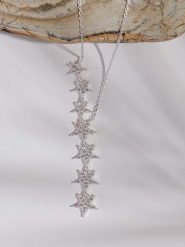 Lodie Silver Srebrny naszyjnik z cyrkoniami - dł. 43 cm rozmiar: onesize. Szare naszyjniki Lodie Silver, z cyrkonią, srebrne. Za 77.45 zł.