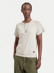G-STAR T-Shirt Raglan D24512-D976 Beżowy Regular Fit. Brązowe t-shirty G-Star, s, bez wzorów, z bawełny, bez kołnierzyka, bez ramiączek. Za 179.99 zł.