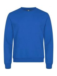 Clique Basic Roundneck bluza unisex, materiał antypillowy – royal blue. Niebieskie bluzy CLIQUE, m, bez wzorów, z bawełny, bez kaptura. Za 158.26 zł.