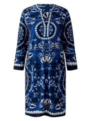 Miss Lagotte Sukienka w kolorze granatowym rozmiar: 40. Niebieskie sukienki Miss Lagotte, na co dzień, bez wzorów, bez kołnierzyka, bez ramiączek, midi, proste. Za 184.02 zł.