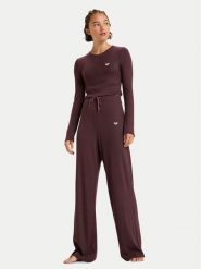 Roxy Spodnie dresowe Rise & Vibe New Rib ERJNP03673 Bordowy Relaxed Fit. Czerwone spodnie dresowe Roxy, s, bez wzorów, z dresówki. Za 279.99 zł.