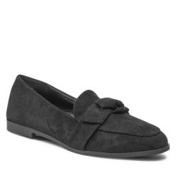 Lordsy DeeZee. Czarne lordsy DeeZee, bez wzorów, bez obcasa, bez zapięcia. Za 66.99 zł.