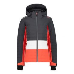 Damska kurtka narciarska softshell CMP. Czarne kurtki narciarskie CMP, bez wzorów, z softshellu, bez kaptura, narciarskie. Za 733.90 zł.