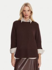 Marella Sweter Alaska 2525366102 Brązowy Regular Fit. Brązowe swetry Marella, l, bez wzorów, z wełny, bez ramiączek. Za 759.99 zł.