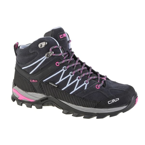 Buty trekkingowe damskie, CMP Rigel Mid. Czerwone trekkingi CMP, z materiału, trekkingowe. Za 379.00 zł.