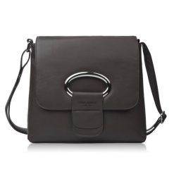 Torebka damska skórzana na ramię ciemnobrązowa listonoszka klasyczna pojemna Paolo Peruzzi AY-19-DBR. Brązowe torby na ramię bez wzorów, z materiału, eleganckie, na ramię, bez dodatków. Za 239.00 zł.