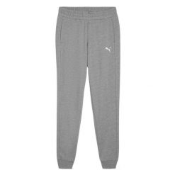 Damskie Spodnie Do Biegania Team Goal Casuals. Szare spodnie dresowe Puma, bez wzorów, z dresówki. Za 208.99 zł.