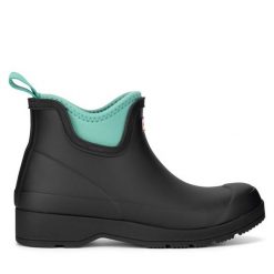 Kalosze Hunter. Czarne kalosze Hunter, bez wzorów. Za 349.99 zł.