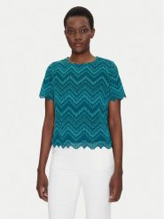 Morgan Bluzka 251-DREAM M Zielony Regular Fit. Zielone bluzki Morgan, m, bez wzorów, z syntetyku, bez kołnierzyka, bez ramiączek. Za 159.99 zł.