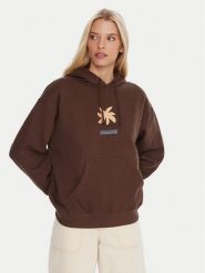 Quiksilver Bluza EQWFT03189 Brązowy Regular Fit. Brązowe bluzy Quiksilver, s, bez wzorów, z bawełny, bez kaptura. Za 319.99 zł.