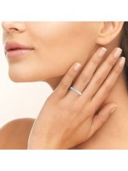 L'atelier précieux Srebrny pierścionek z cyrkoniami rozmiar: 56. Szare pierścionki l'Atelier precieux, z cyrkonią, srebrne. Za 199.49 zł.