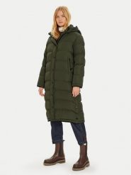 Pepe Jeans Płaszcz zimowy Bibi PL402437 Zielony Loose Fit. Zielone płaszcze Pepe Jeans, na zimę, xs, bez wzorów, z jeansu, bez kaptura. Za 1,049.00 zł.