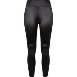 Legginsy damskie Urban Classics shiny high waist (grandes tailles). Czarne legginsy Urban Classics, bez wzorów, z podwyższonym stanem. Za 135.00 zł.