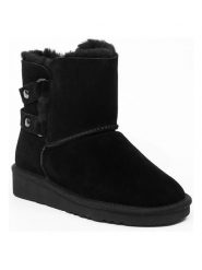 Gooce Skórzane botki zimowe "Shirley" w kolorze czarnym rozmiar: 38. Czarne botki Gooce, na zimę, bez wzorów, ze skóry, bez obcasa, bez zapięcia. Za 173.99 zł.