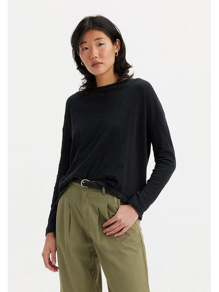 Levi's Koszulka w kolorze czarnym rozmiar: S. Czarne bluzki Levi's®, s, bez wzorów, z bawełny, bez kołnierzyka, bez ramiączek. Za 60.95 zł.