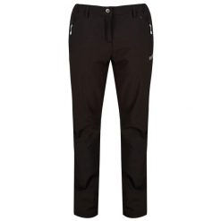 Damskie Spodnie Geo Softshell II Góry (L). Czarne spodnie narciarskie Regatta, na lato, l, bez wzorów, z softshellu, trekkingowe. Za 204.99 zł.