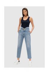 PINKO Niebieskie jeansy damskie z wysokim stanem, Rozmiar 27. Niebieskie jeansy Pinko, s, bez wzorów, z podwyższonym stanem. W wyprzedaży za 599.99 zł.