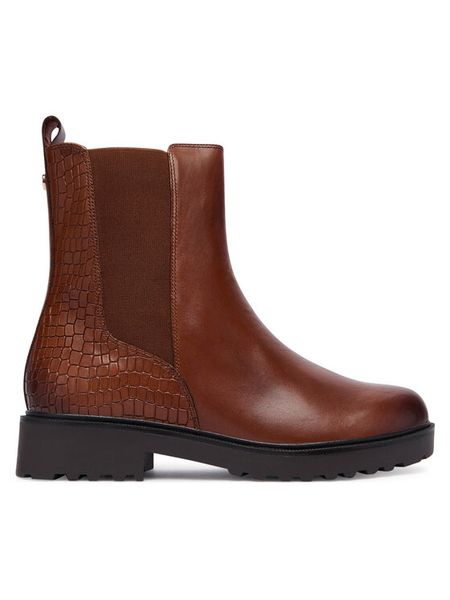 Caprice Botki 9-25415-45 Brązowy. Brązowe botki Caprice, bez wzorów, ze skóry, bez obcasa, na płaskiej podeszwie, bez zapięcia. Za 499.99 zł.