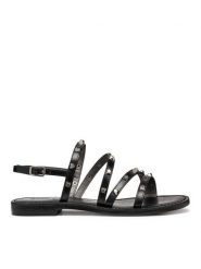 Geox Sandały D Maddalusiac D65YMH 0001J C9999 Czarny. Czarne sandały Geox, bez wzorów, ze skóry, bez obcasa, na płaskiej podeszwie, bez zapięcia. Za 399.99 zł.