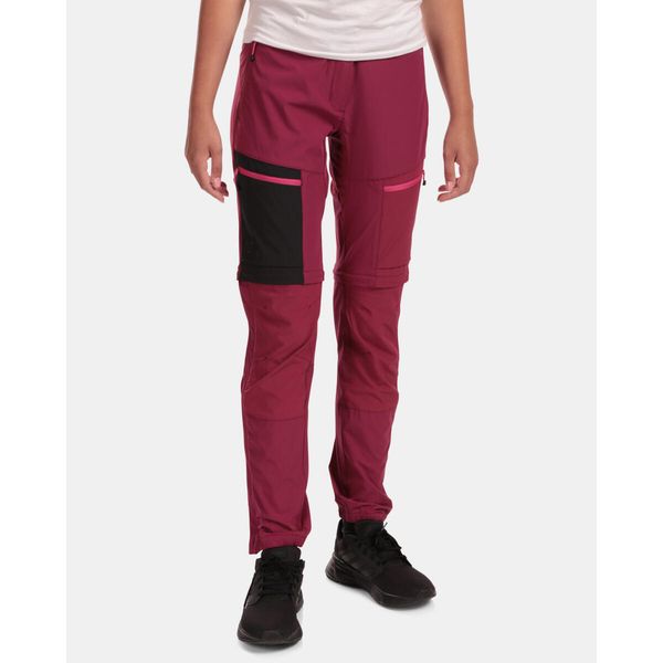 Damskie spodnie outdoorowe 2 w 1 Kilpi HOSIO-W. Czerwone spodnie sportowe Kilpi, na lato, l, bez wzorów, z nylonu, trekkingowe. Za 318.77 zł.
