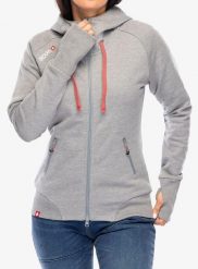Bluza rozpinana damska Ocun Hoodie Zipper. Szare bluzy Ocun, xs, bez wzorów, z bawełny, z kapturem. Za 400.39 zł.