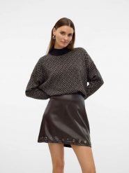 Vero Moda Sweter w kolorze czarnym rozmiar: XS. Czarne swetry Vero Moda, xs, bez wzorów, bez ramiączek. Za 100.99 zł.