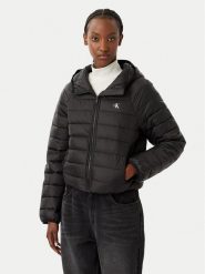 Calvin Klein Jeans Kurtka przejściowa LV047G505G Czarny Regular Fit. Czarne kurtki Calvin Klein Jeans, s, bez wzorów, z jeansu, bez kaptura. Za 849.99 zł.