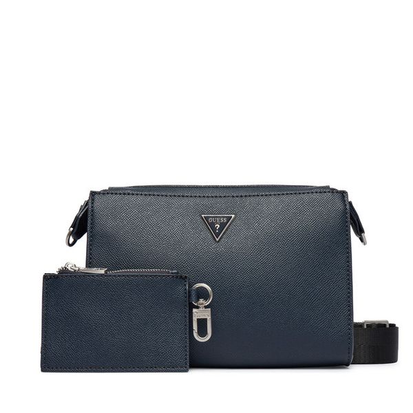 Torebka Guess. Niebieskie listonoszki Guess, z aplikacjami, bez dodatków. Za 364.99 zł.