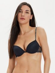 Tommy Hilfiger Biustonosz push-up UW0UW05173 Granatowy. Niebieskie biustonosze TOMMY HILFIGER, bez wzorów, z syntetyku. Za 109.99 zł.