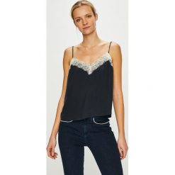Review - Top. Niebieskie topy Review, m, bez wzorów, z koronki, bez kołnierzyka, bez ramiączek. W wyprzedaży za 69.90 zł.