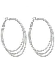 MENTHE À L'O Posrebrzane kolczyki-kreole rozmiar: onesize. Szare kolczyki MENTHE À L'O, posrebrzane. Za 108.74 zł.