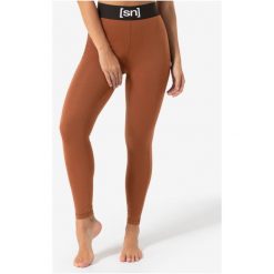 Legginsy termoaktywne damskie SUPER.NATURAL W Tundra 175 Tight. Brązowe bielizna sportowa super.natural, xs, bez wzorów. Za 349.99 zł.