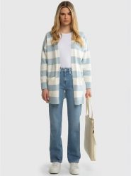 BIG STAR Kardigan w kolorze kremowo-błękitnym rozmiar: S/M. Brązowe kardigany Big Star, m, bez wzorów. Za 139.99 zł.