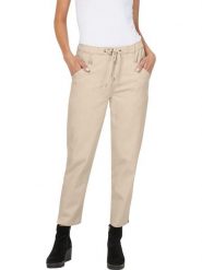 Heine Spodnie w kolorze beżowym rozmiar: 50. Brązowe spodnie materiałowe Heine, na co dzień, bez wzorów, z materiału. Za 95.92 zł.