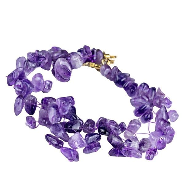 SAMBA Naszyjnik ametyst. Fioletowe naszyjniki Samba Gems, z ametystem, metalowe. Za 384.00 zł.