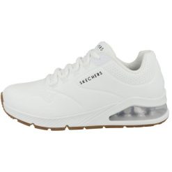 Buty sportowe Sneakersy damskie, Skechers Uno 2 - Air Around You. Białe obuwie sportowe Skechers, z materiału, bez zapięcia, trekkingowe. Za 441.00 zł.