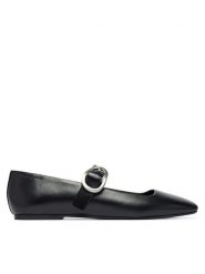 Calvin Klein Baleriny HW0HW03037 Czarny. Czarne baleriny Calvin Klein, bez wzorów, ze skóry, bez obcasa. Za 489.99 zł.