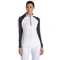 Bluza Golfowa Damska Nosilife Half Zip. Białe bluzy Craghoppers, s, bez wzorów, z dzianiny, bez kaptura. Za 338.99 zł.