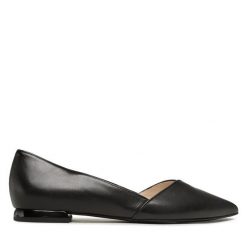 Baleriny HÖGL. Czarne baleriny Högl, bez wzorów, bez obcasa. Za 429.99 zł.