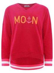Zwillingsherz Bluza "MoinZH" w kolorze różowym rozmiar: XL. Różowe bluzy Zwillingsherz, xl, bez wzorów, bez kaptura. Za 162.87 zł.