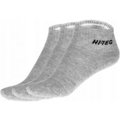 Skarpetki Do Kostek Unisex Dla Dorosłych Quarro 3pak. Szare skarpety Hi-tec, bez wzorów. Za 37.99 zł.